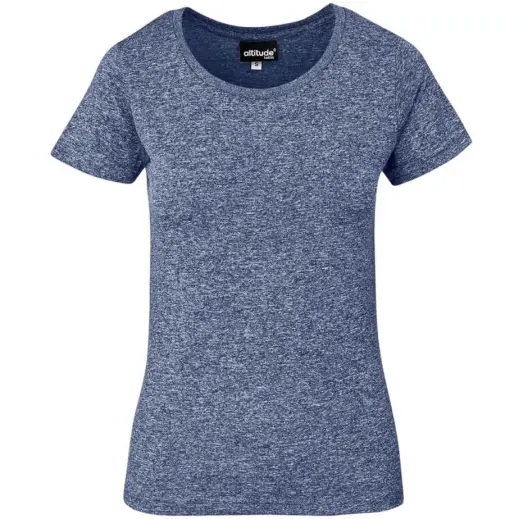 Ladies Oregon Melange T-Shirt Navy Front